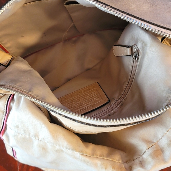 COACH ALI FLAP PEBBLED LEATHER HANDBAG - Picture 8 of 8